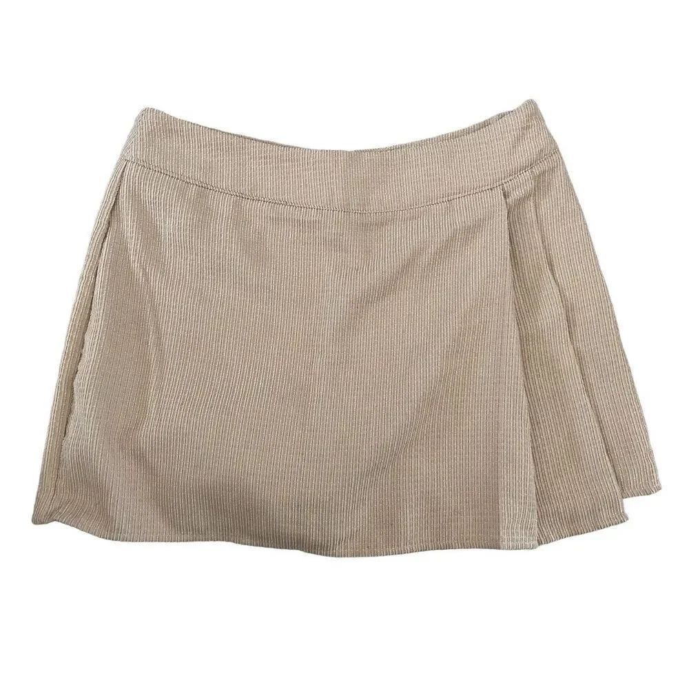 She + Sky Corduroy Pleated Mini Skort Sz Small Summer Everyday Beach